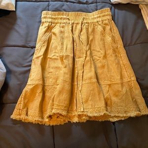 Anthropologie Pilcro Flounced Mini Skirt